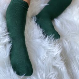 Calcetines altos básicos punto liso