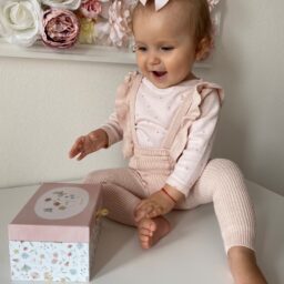 Leggings algodón con tirantes de volantes