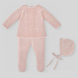 Conjunto 3P Rosa Palo/Blanco - Paz Rodríguez