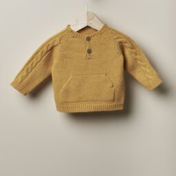 Jersey Punto Bosque Encantado Mostaza