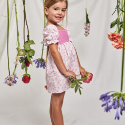 Vestido Estampado Flor Rosa