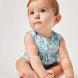 Pelele Estampado Elefante Azul