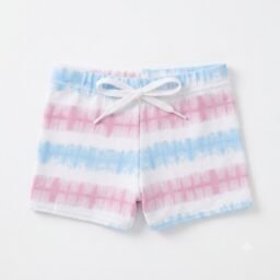 SHORT DE BAÑO TIE DYE - ROSA Y AZUL