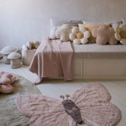 ALFOMBRA DE ANIMAL LAVABLE DE ALGODÓN BABY BUTTERFLY