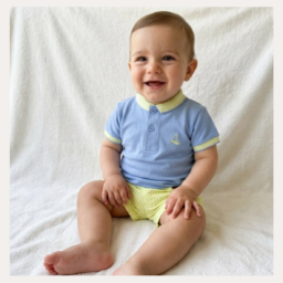 CONJUNTO PROVENZA - POLO PIQUÉ + PANTALÓN CORTO VICHY CC.