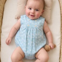 PELELE ESTAMPADO ELEFANTES AZUL