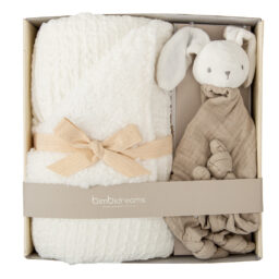 SET MANTA WAFFLE CORALINA BLANCO + DOU DOU