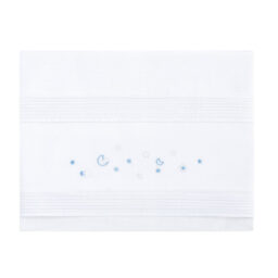 TRIPT,SAB,100% ALGODON CUNA CLASS LORZAS - BLANCO AZUL