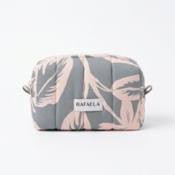 COSMETIQUERA ESTAMPADA VERDE CON BEIGE M