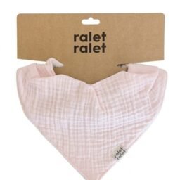 BABERO BANDANA ROSA BEBE