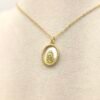 CADENA DIJE DE VIRGEN CON BOLITAS DORADAS - Thumbnail Image 2