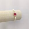 PULSERA PERLAS DIJE ROJO - Thumbnail Image 1