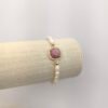 PULSERA PERLAS DIJE ROSADO - Thumbnail Image 1