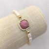 PULSERA PERLAS DIJE ROSADO - Thumbnail Image 2